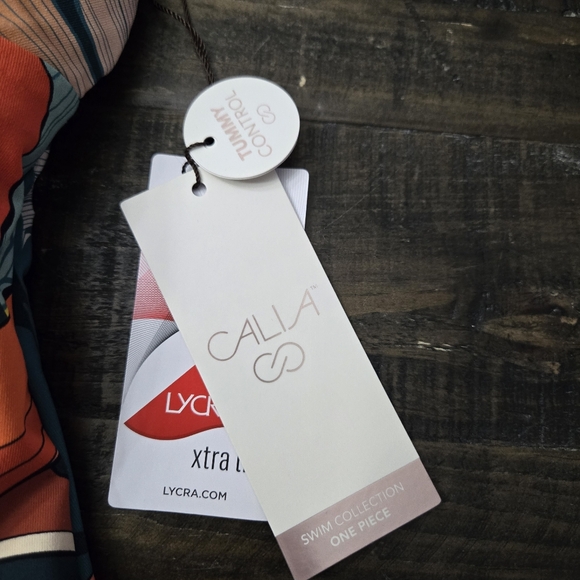 CALIA Tropical Strappy One Piece Swimsuit | 4 - Picture 4 of 6